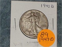 1943-D Walking Liberty Half Dollar