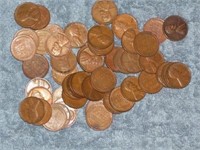 Lot of 50 Lincoln Wheat Cents