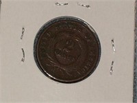 1869 Two Cent Piece