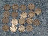 Lot of (18) Liberty Nickels