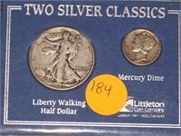 Silver Classic Set, 1943 Walking Liberty  Half