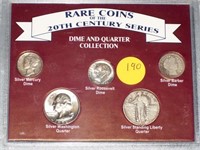 Dime and Quarter Collection: 1914 Barber,