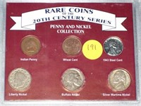 Penny & Nickel Set:  1908 IH, 1943 & 1956 Lincoln,