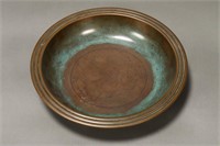 Danish Art Deco Bronze Bowl by Just Andersen,