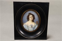 19th Century Portrait Miniature by Ambrose Duval,