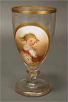 Late 19th Century Venetian Portrait Goblet,