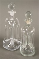 Graduated Pair of Kluk Kluk Decanters,