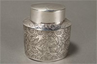 Indian Silver Toilet Box and Cover,
