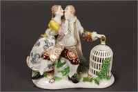 Late 18th Century German Porcelain Figure Group,