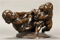 19th/20th Century European Bronze Figure Group,