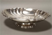 Large German Silver Pedestal Fruit Bowl,