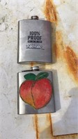 Lot of 2 Flask