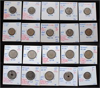 Denmark 10 Ore and 50 Ore BU Coin Collection