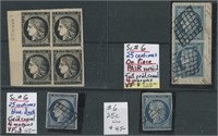 France 1849-1850  #3 Block and #6