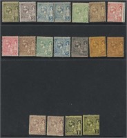 Monaco 1890-1921  #11-#26  Stamp Collection