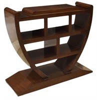 FRENCH ART DECO STYLE MAHOGANY ETAGERE