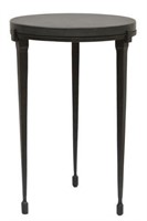 MODERN STONE-TOP IRON SIDE TABLE