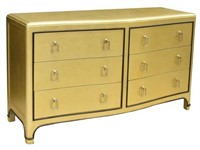 CONTEMPORARY GOLD PAINTED DRESSER