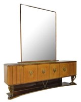 ITALIAN MID-CENTURY MODERN SIDEBOARD & MIRROR