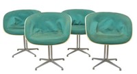 (4) EAMES HERMAN MILLER MID-CENTURY SHELL CHAIRS