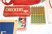 Coca-Cola Checkers, Playing Cards and Drink Racks