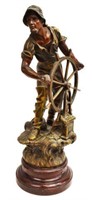 AFTER XAVIER RAPHANEL (1876-1957) SAILOR SCULPTURE