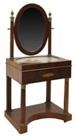 FRENCH EMPIRE STYLE MARBLE-TOP DRESSING TABLE