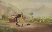 TOWNLEY BENSON (1848-1907) MEXICAN LANDSCAPE