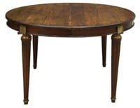 FRENCH LOUIS XVI STYLE MAHOGANY EXTENSION TABLE