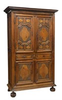 FINE FRENCH CARVED CUPBOARD, 18TH C.