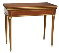 FRENCH LOUIS XVI STYLE FLIP-TOP GAMES TABLE