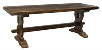 FRENCH OAK MONASTERY REFECTORY TABLE