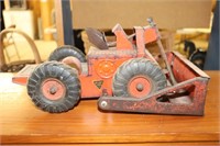 Nylint Toys Pressed Steel Red Bulldozer