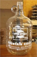Embossed Pepsi One Gallon Fountain Syrup Bottle