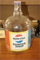 Pepsi-Cola One gallon Pepsi Syrup Jug with lid