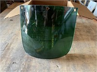 Fiber-metal Face shield Windows (green tint)
