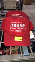 2x Trump 2020 baseball caps