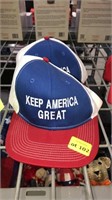 2x Keep America Great baseball caps