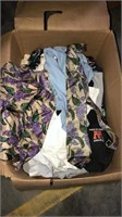 box of misc clothing