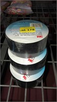 3 nrolls of black vinyl tape