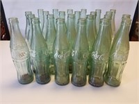 Lot of 24 Coca Cola Bottles 9 3/4" tall
