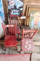 4 CHILDS CHAIRS