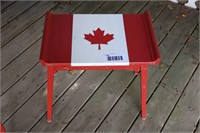 2 CANADIAN WOOD TABLES - 20" X 14" X 17"