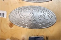 GEORGE WHITE & SONS, LONDON ONTARIO CAST ALUMINUM