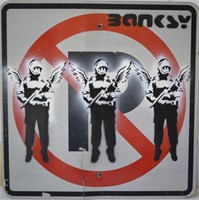 Attributed to Banksy Sign