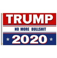 3x5 Ft TRUMP 2020 FLAG * No More Bullshit * NEW