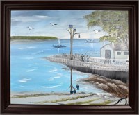 AL BLACK FLORIDA HIGHWAYMEN PAINTING FISHERMEN