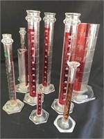 Single Scale Lifetime Red Graduated Cylinders