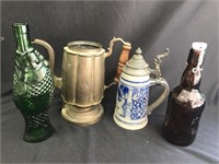 Steins and bottles