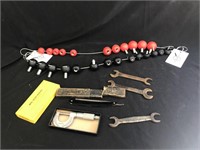 Detectors micrometers straight razor Ford wrenche
